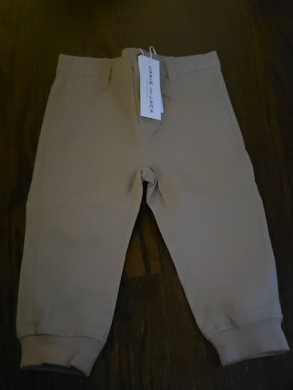 Janie and Jack Tan Jogger Pants for Kids